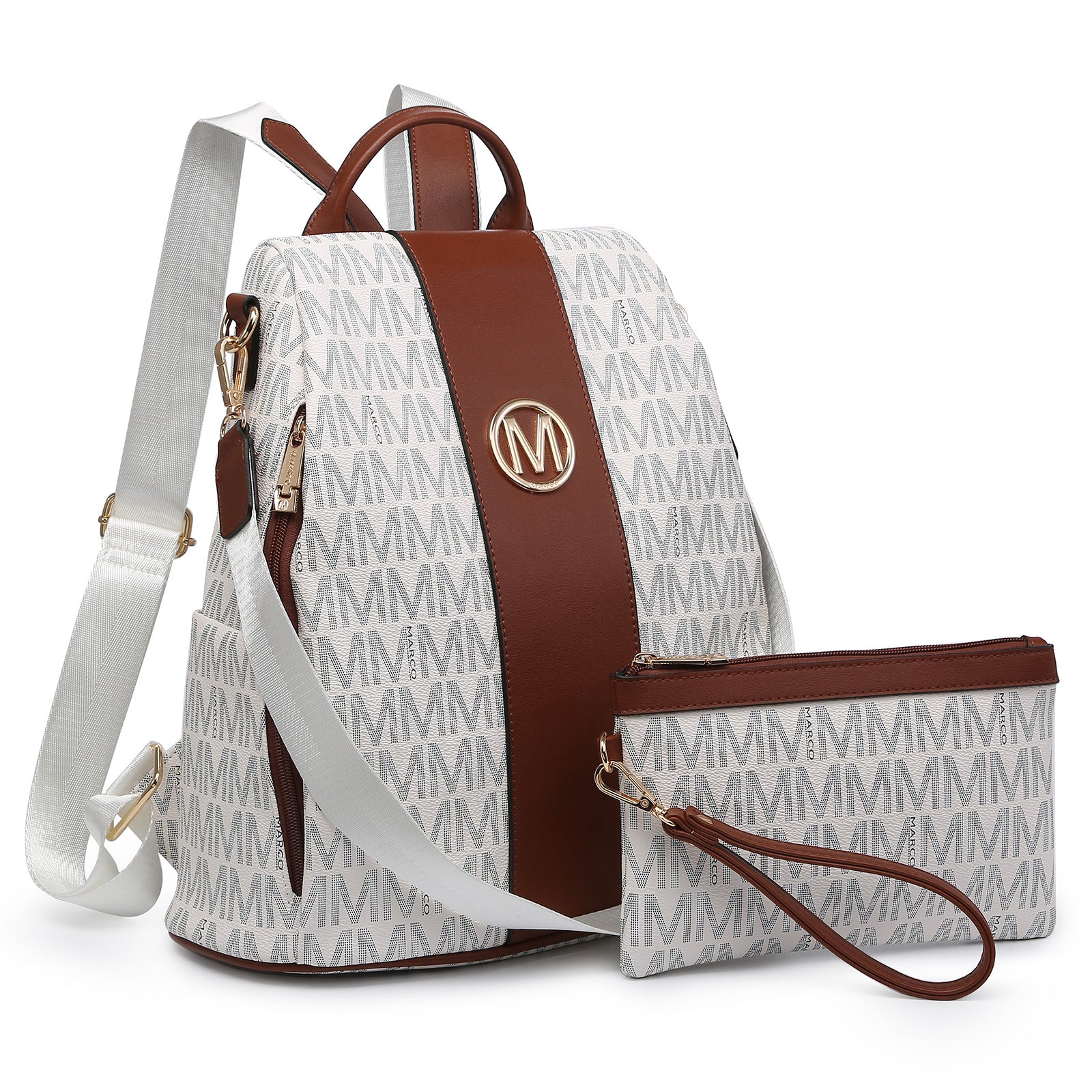 Laptop Backpack – 2 Piece, 10 Colors, Vegan Leather, Anti-Theft – detail view 6