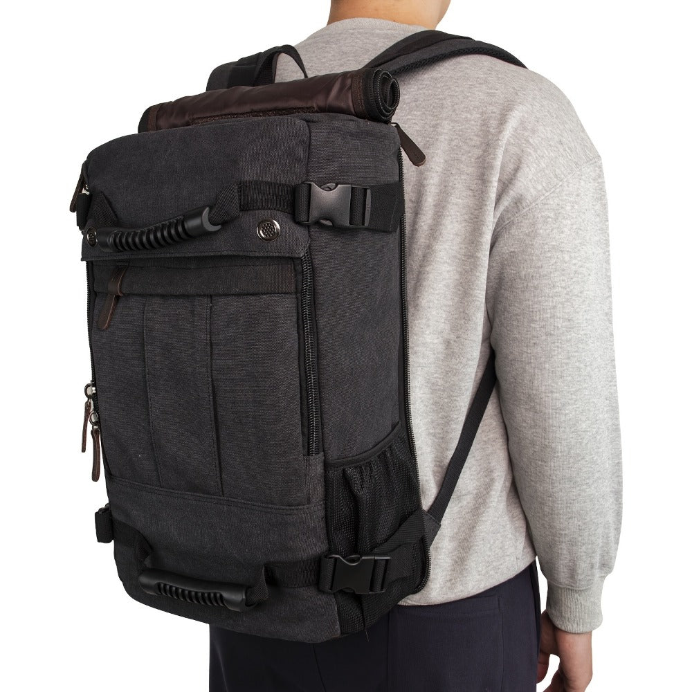 Laptop Backpack – 23.8L, 17 Inch, Canvas, Large Capacity – detail view 16