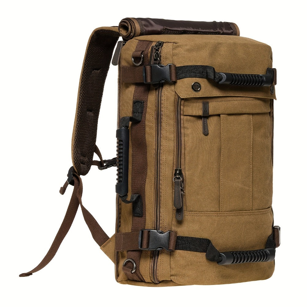 Laptop Backpack – 23.8L, 17 Inch, Canvas, Large Capacity – detail view 4