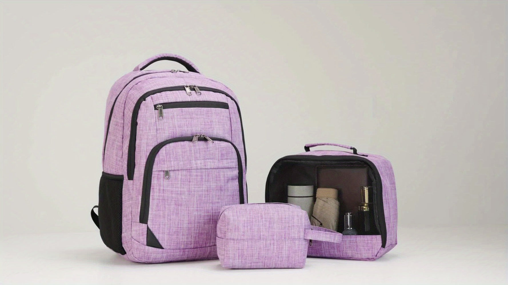 Laptop Backpack – 3 Pcs, 15.6 Inch, for Travel & Work – detail view 13