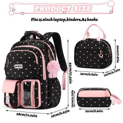 Laptop Backpack – 3-Piece, 15.6 Inch, Large Capacity, Trolley Sleeve – detail view 9