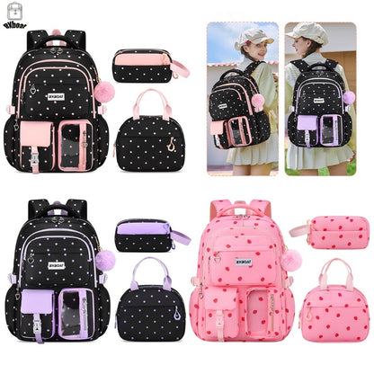 Laptop Backpack – 3-Piece, 15.6 Inch, Large Capacity, Trolley Sleeve – front view