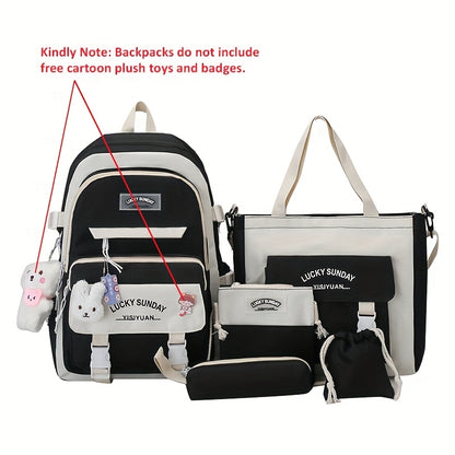 Laptop Backpack – 5-Piece, Anti-Theft, Large Capacity, Lightweight – detail view 2