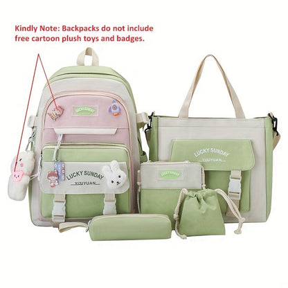 Laptop Backpack – 5-Piece, Anti-Theft, Large Capacity, Lightweight – detail view 9