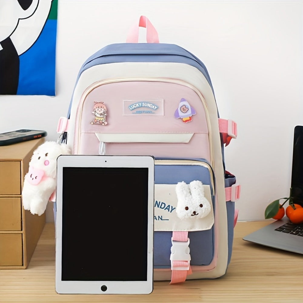 Laptop Backpack – 5-Piece, Anti-Theft, Large Capacity, Lightweight – detail view 12