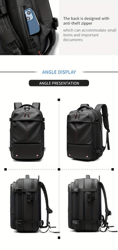 Laptop Backpack – 60L, TSA Lock, Anti-Theft, for Travel – detail view 19