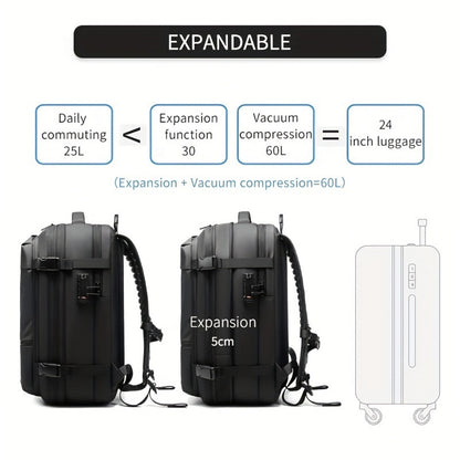 Laptop Backpack – 60L, TSA Lock, Anti-Theft, for Travel – detail view 3