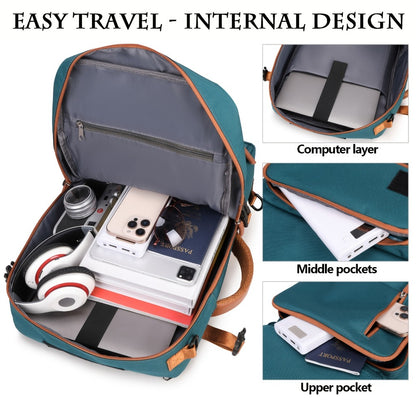Laptop Backpack – 9-Pocket, 45L, Trolley Sleeve, for Travel – detail view 11