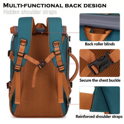 Laptop Backpack – 9-Pocket, 45L, Trolley Sleeve, for Travel – detail view 12