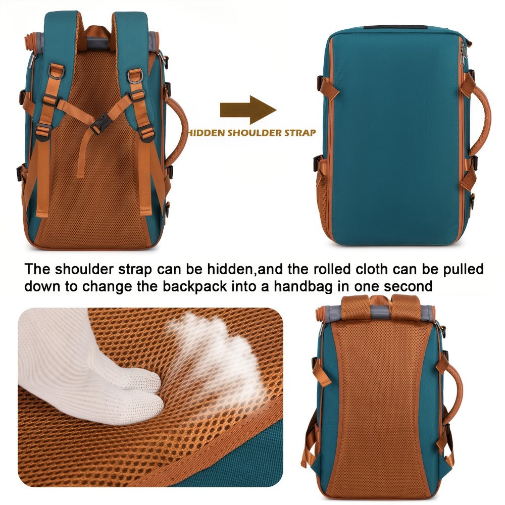 Laptop Backpack – 9-Pocket, 45L, Trolley Sleeve, for Travel – detail view 13
