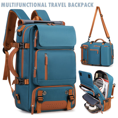 Laptop Backpack – 9-Pocket, 45L, Trolley Sleeve, for Travel – front view - product view 14