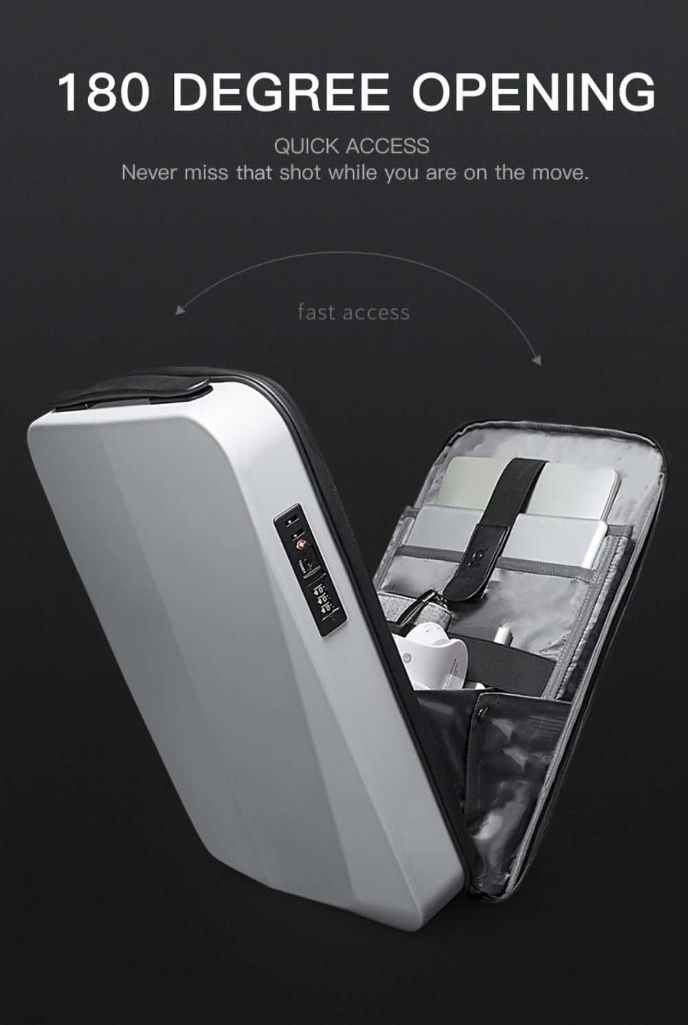 Laptop Backpack – Anti-Theft, for Work – detail view 18
