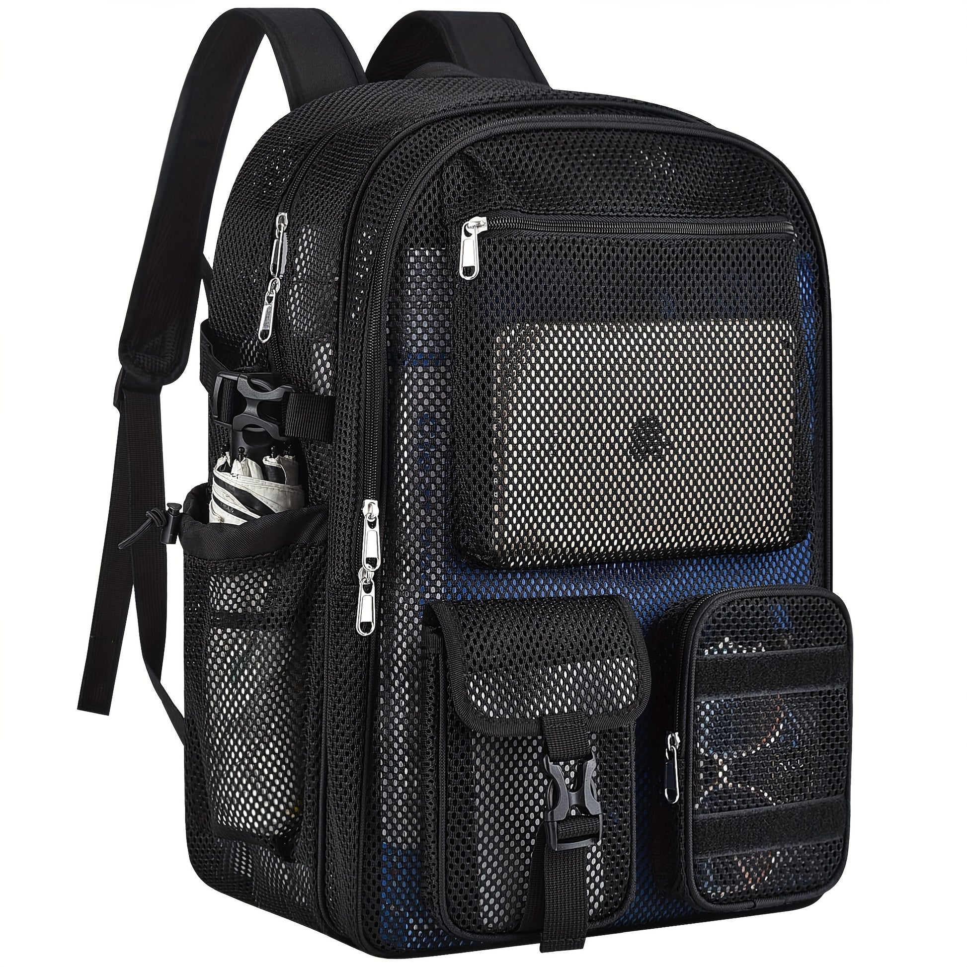 Laptop Backpack – Clear, Lightweight, for Travel & School – front view - product view 11