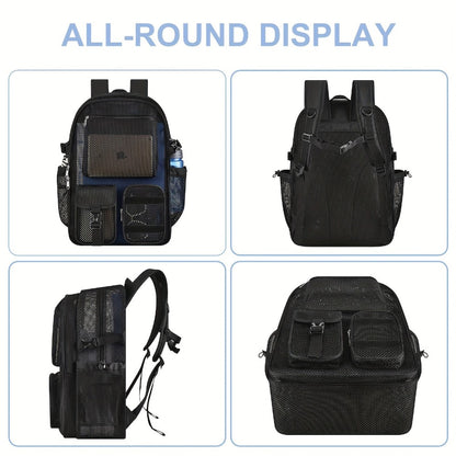 Laptop Backpack – Clear, Lightweight, for Travel & School – detail view 6