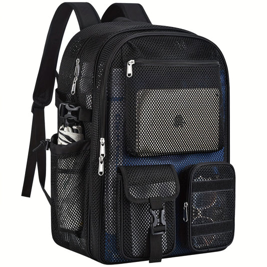 Laptop Backpack – Clear, Lightweight, for Travel & School – front view