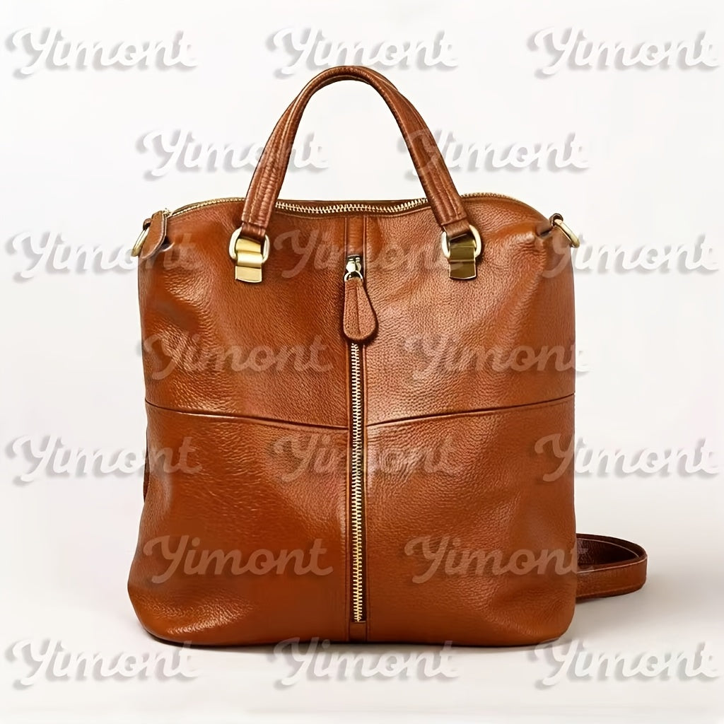 Laptop Backpack – Genuine Leather, for Travel & Work – detail view 2