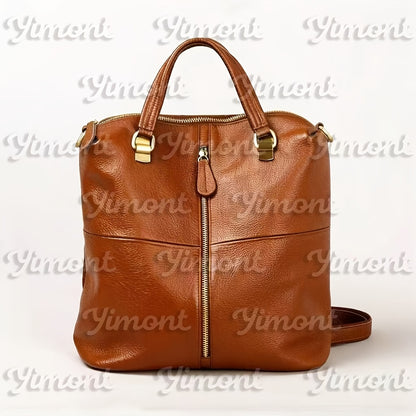 Laptop Backpack – Genuine Leather, for Travel & Work – detail view 2