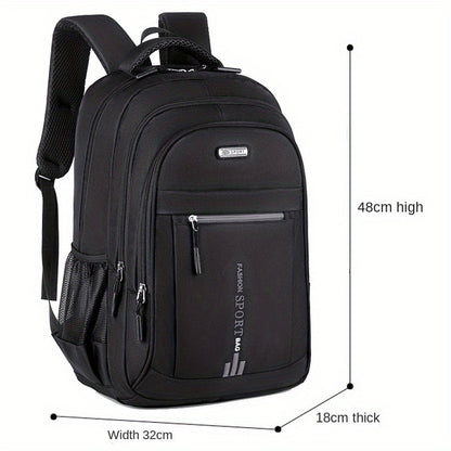 Laptop Backpack – 4 Colors, Large Capacity, Adjustable Strap, for Travel & Work – front view - product view 40