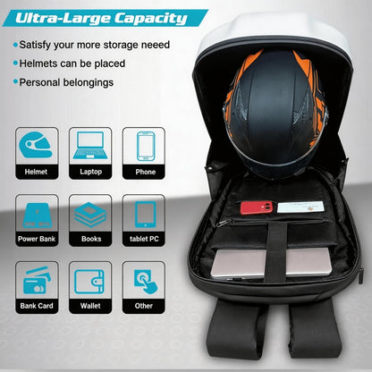 Laptop Backpack – Large Capacity, Led Skull Programmable App Controlled – detail view 8