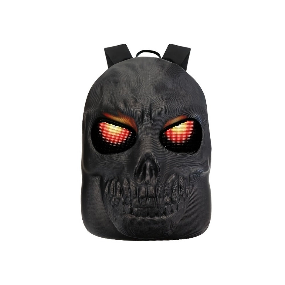 Laptop Backpack – Large Capacity, Led Skull Programmable App Controlled – detail view 9