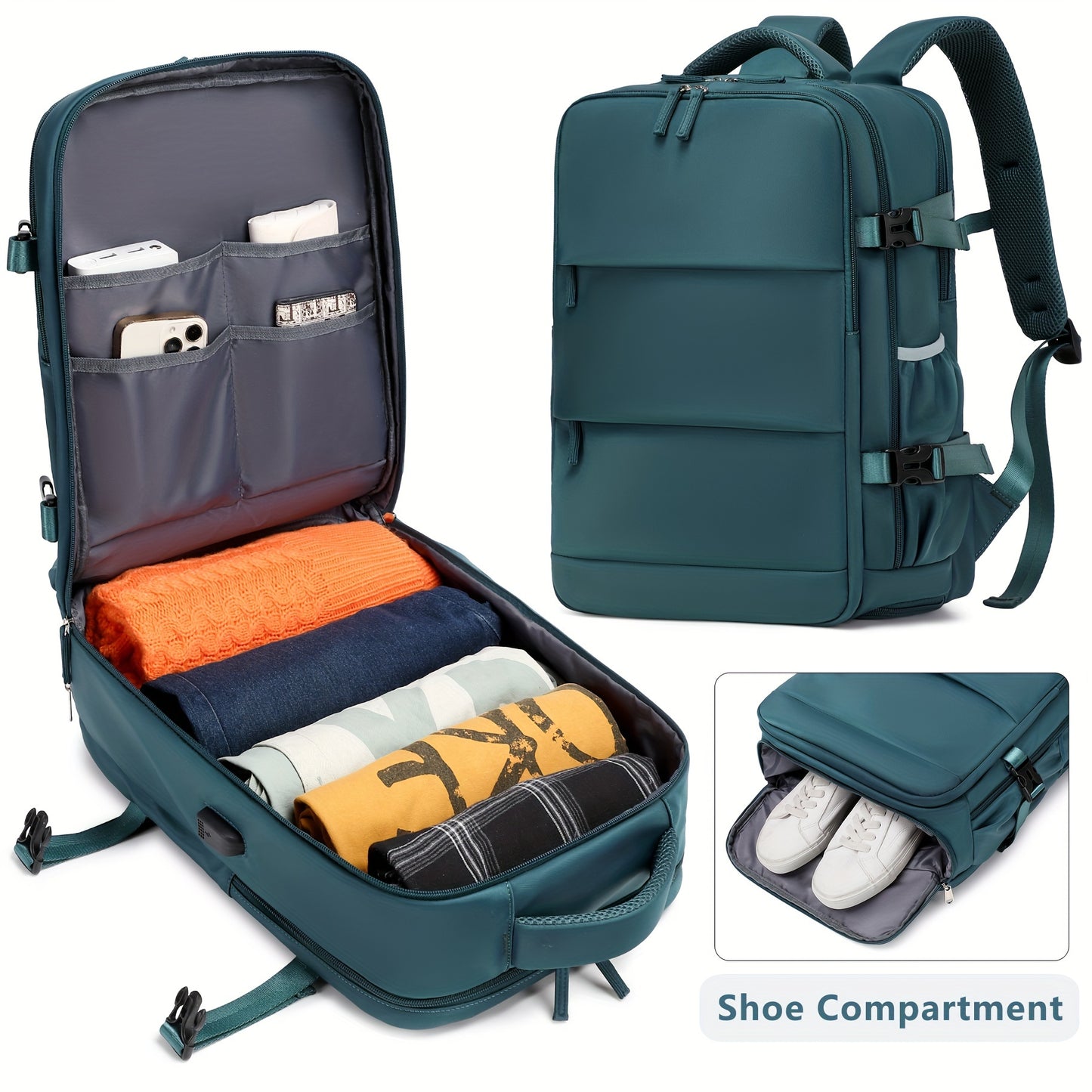Laptop Backpack – Large Capacity, for Travel – front view - product view 25