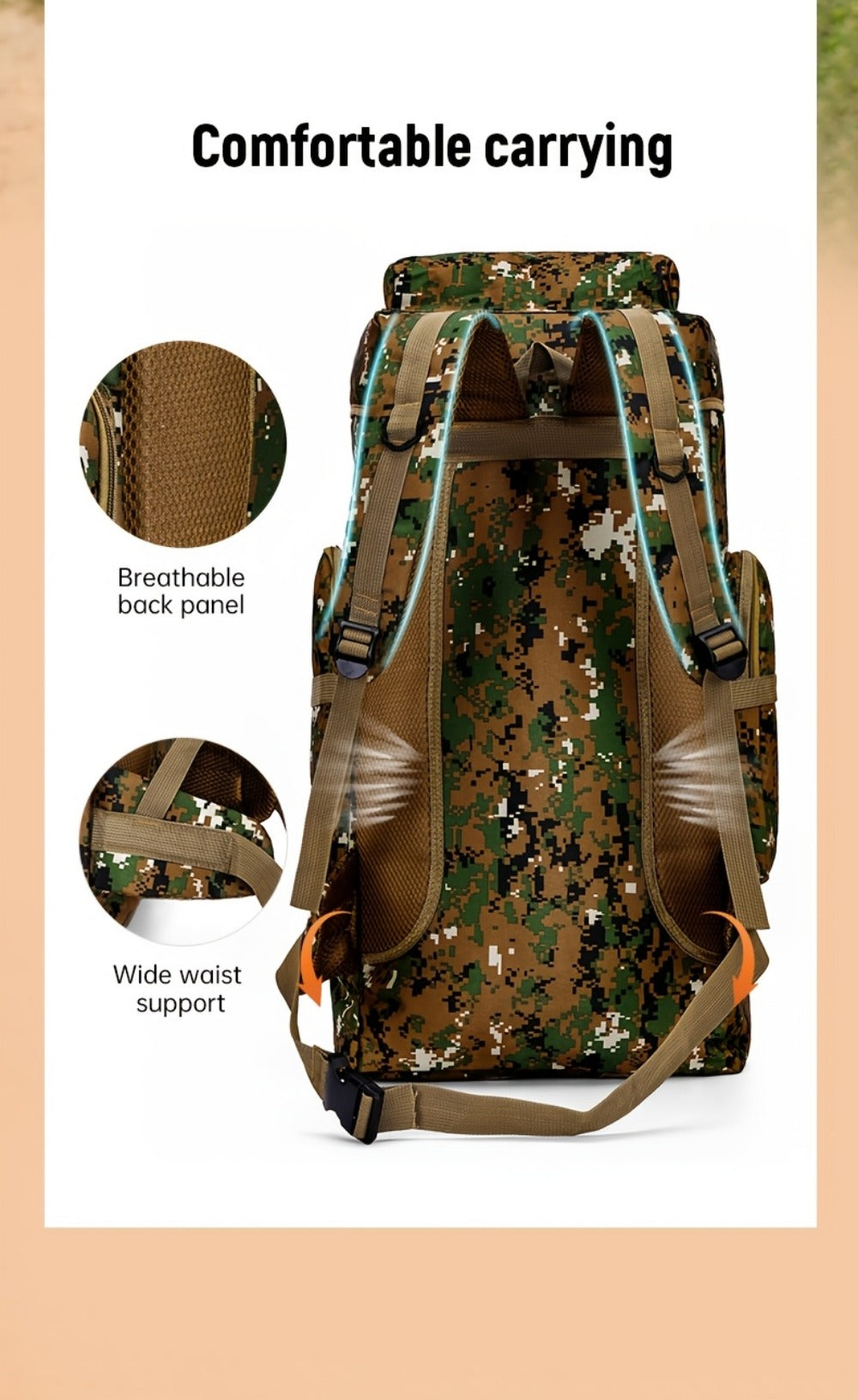 Laptop Backpack – Large Capacity, Multi-Pocket, for Travel & Work – detail view 30