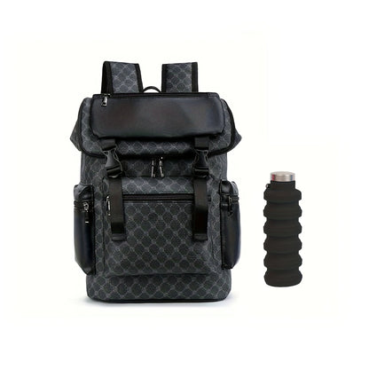 Laptop Backpack – PU Leather, for Travel & School – detail view 8