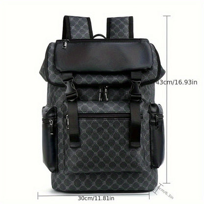 Laptop Backpack – PU Leather, for Travel & School – detail view 2