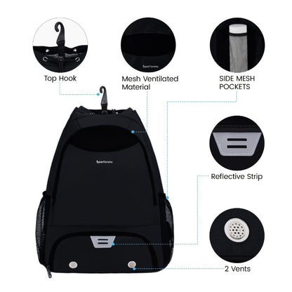 Laptop Backpack – Sports Gym Ball Shoe Laptop – detail view 9
