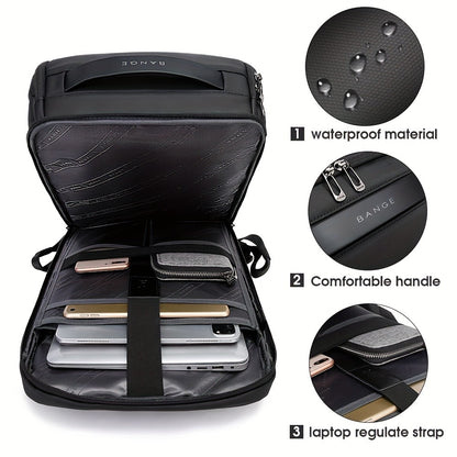 Laptop Backpack – USB Charging, Large Capacity, Trolley Sleeve, for Travel & Work – detail view 10