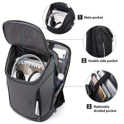 Laptop Backpack – USB Charging, Large Capacity, Trolley Sleeve, for Travel & Work – detail view 15