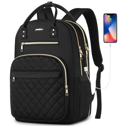 Laptop Backpack – USB Charging, for Work & School – front view - product view 8