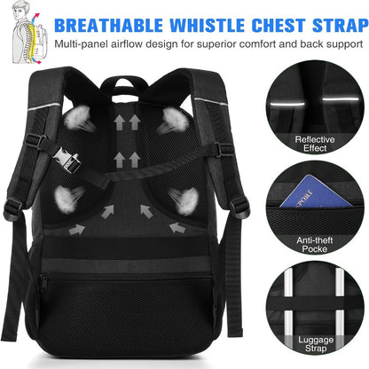 Laptop Backpack – USB Charging, for Travel & Work – detail view 6