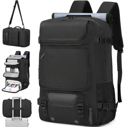 Laptop Backpack – USB Charging, Large Capacity, for Travel & Work – front view - product view 12