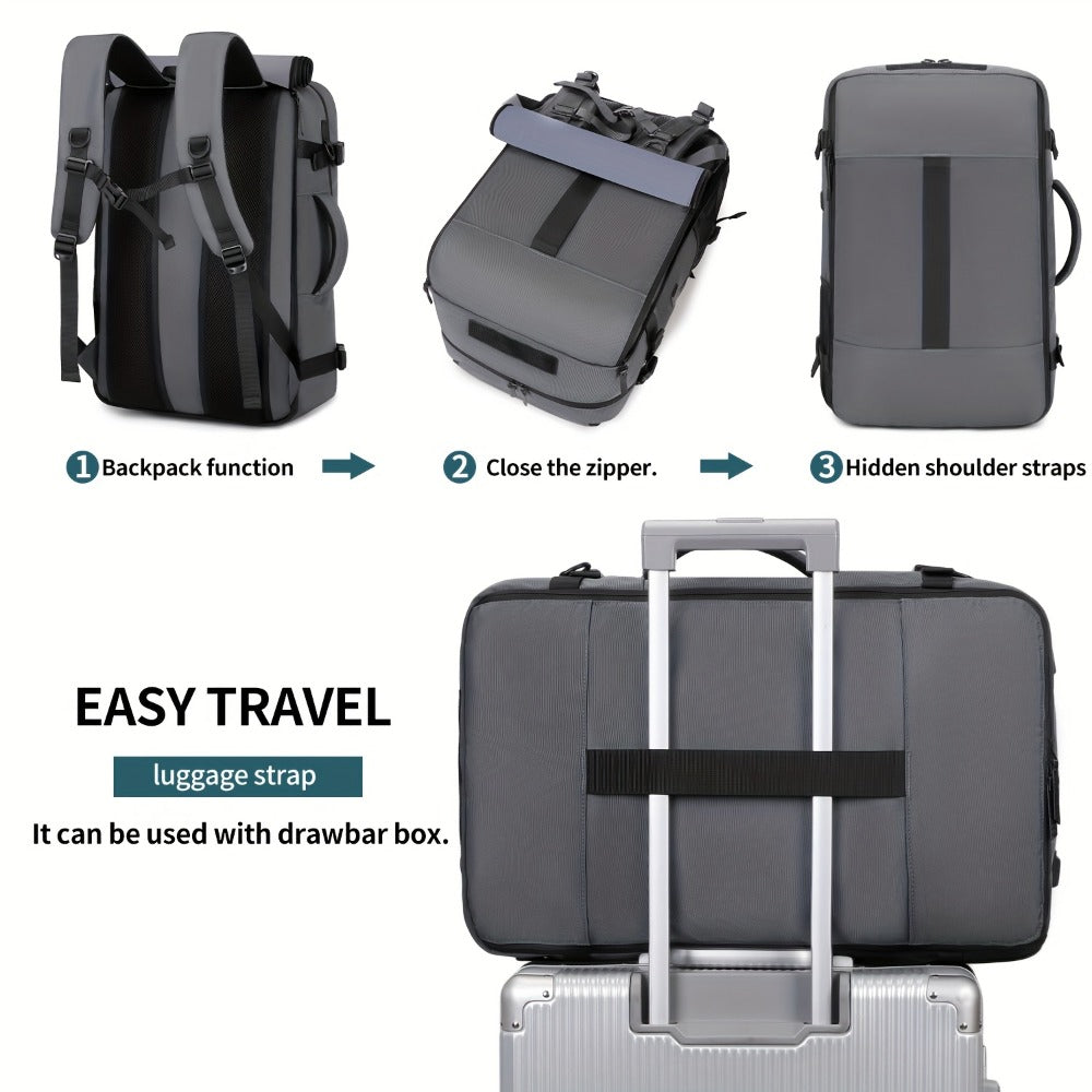 Laptop Backpack – USB Charging, Large Capacity, for Travel & Work – detail view 2