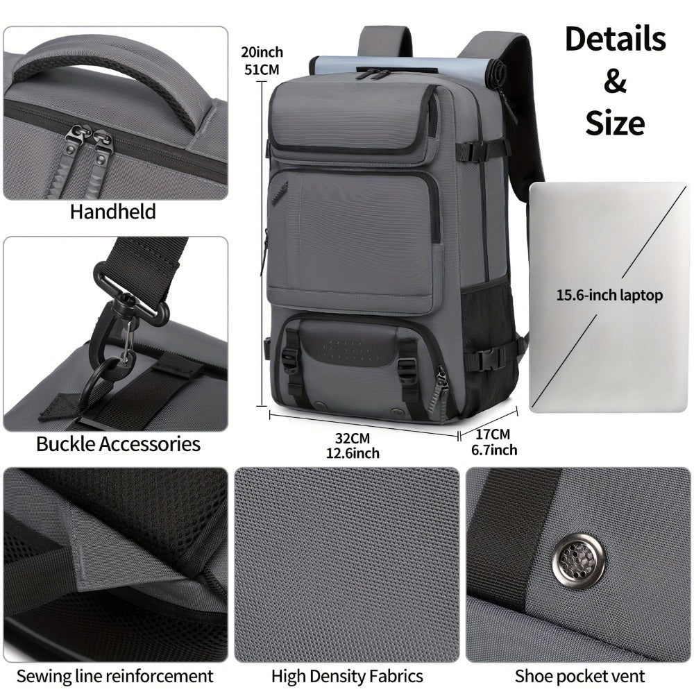 Laptop Backpack – USB Charging, Large Capacity, for Travel & Work – detail view 4