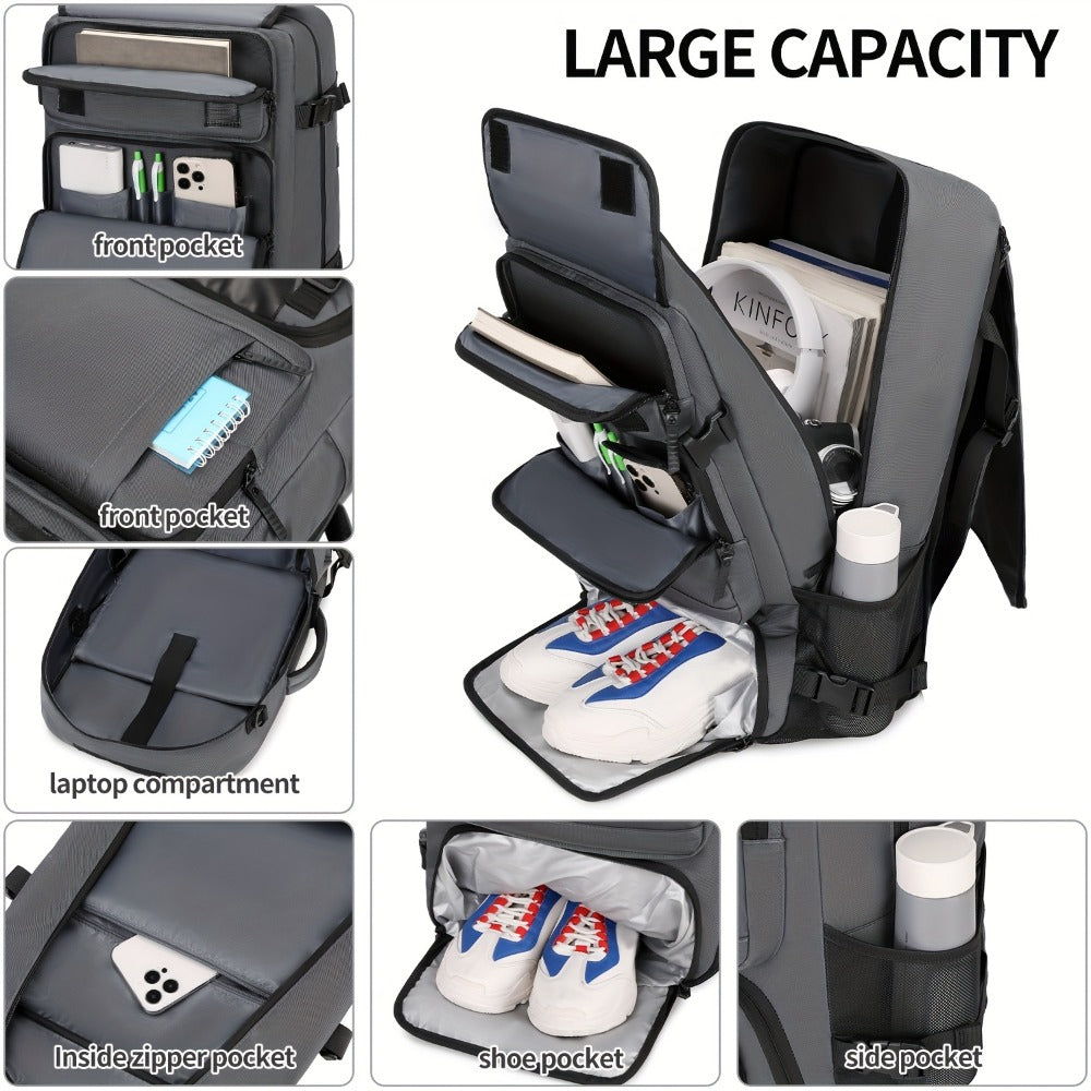 Laptop Backpack – USB Charging, Large Capacity, for Travel & Work – detail view 5