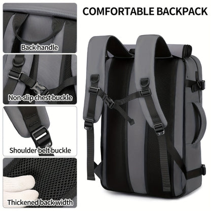 Laptop Backpack – USB Charging, Large Capacity, for Travel & Work – detail view 8