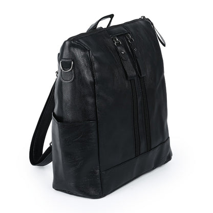 Laptop Backpack – Vegan Leather, Multi-Pocket, Large Capacity, for Travel & Work – detail view 8