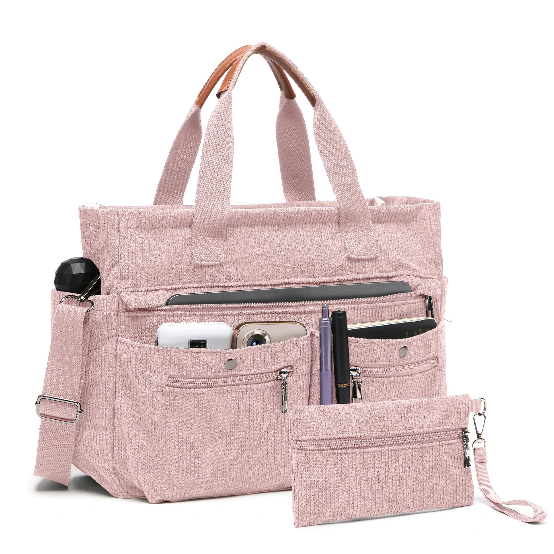 Laptop Bag – 2 Piece, 6 Colors, Corduroy, Large Capacity | Bag Vero – detail view 22