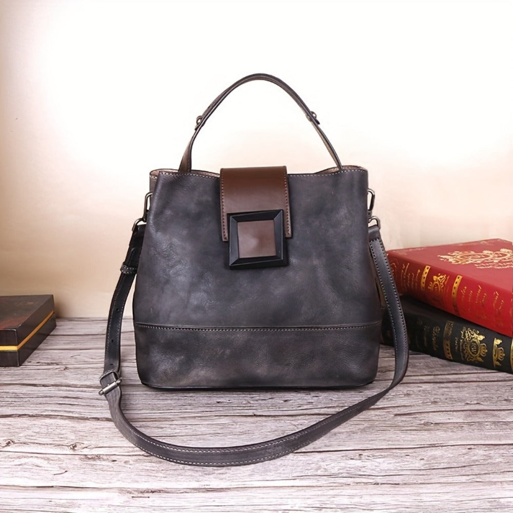 Laptop Bag – Genuine Leather, Polyester, Adjustable Strap | Bag Vero – detail view 5