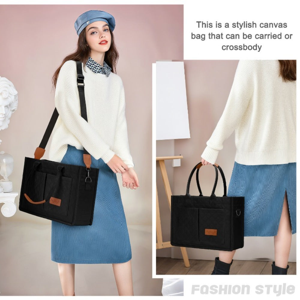 Laptop Bag – Nylon, Multi-Pocket, for Travel & Work | Bag Vero – front view