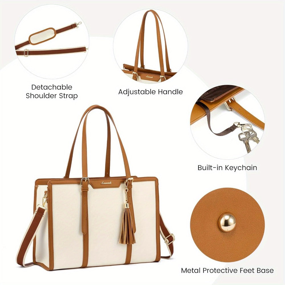 Laptop Bag – 6 Colors, 15.6 Inch, Canvas, Adjustable Strap – detail view 9