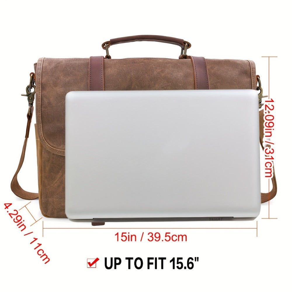 Laptop Bag – 15.6 Inch, Canvas, for Travel & Work – detail view 3