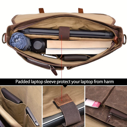 Laptop Bag – 15.6 Inch, Canvas, for Travel & Work – detail view 5