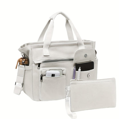 Laptop Bag – 2 Piece, Canvas, Nylon, Adjustable Strap – detail view 33