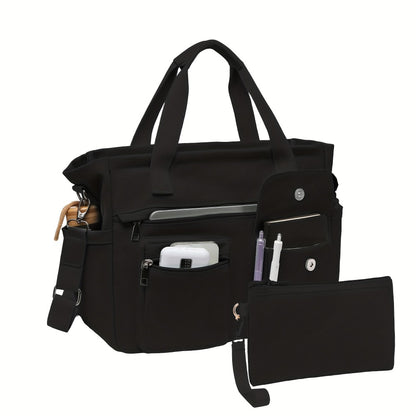 Laptop Bag – 2 Piece, Canvas, Nylon, Adjustable Strap – detail view 21