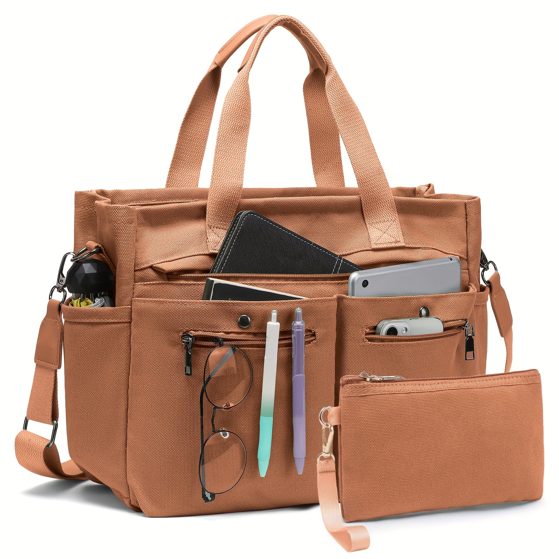 Laptop Bag – 2 Piece, Canvas, for Travel & Work – detail view 12