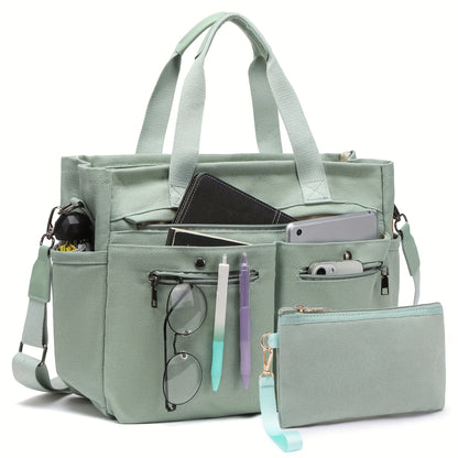 Laptop Bag – 2 Piece, Canvas, for Travel & Work – alternate view
