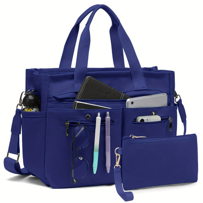 Laptop Bag – 2 Piece, Canvas, for Travel & Work – front view